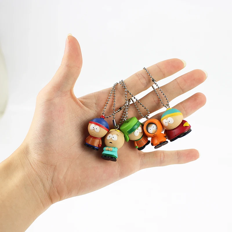 5pcs/lot 3cm South Park Action Figure Toys Keychains Stan Kyle Eric Kenny Leopard Mini PVC Collectible Pendent Model Toy
5pcs/lot 3cm South Park Action Figure Toys Keychains Stan Kyle Eric Kenny Leopard Mini PVC Collectible Pendent Model Toy