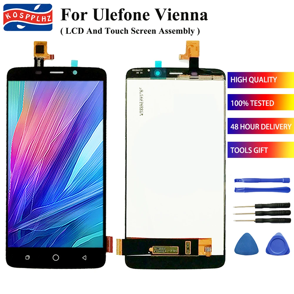 For Ulefone Vienna LCD Display Touch Screen Digitizer Glass Assembly Replacement for 5.5 inch Mobile Parts For Ulefone + Tools
For Ulefone Vienna LCD Display Touch Screen Digitizer Glass Assembly Replacement for 5.5 inch Mobile Parts For Ulefone + Tools
