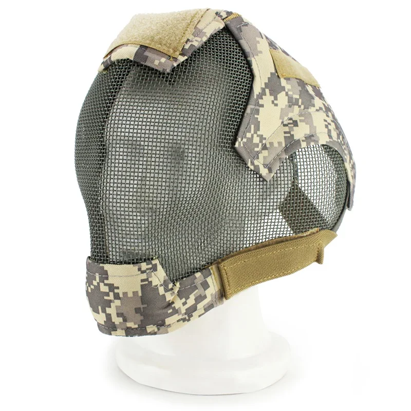 Outdoor Airsoft Mask Full Face Mask Military War Game Steel Mesh Paintbal Head Protective Mask Tactical Full Cover Masks
Outdoor Airsoft Mask Full Face Mask Military War Game Steel Mesh Paintbal Head Protective Mask Tactical Full Cover Masks