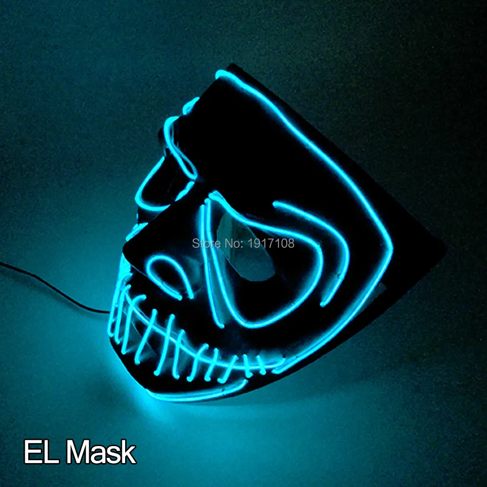 New arrival Custom mask EL wire mask for grant event party and theme Party in the Bar led mask light on by DC-3V
New arrival Custom mask EL wire mask for grant event party and theme Party in the Bar led mask light on by DC-3V
