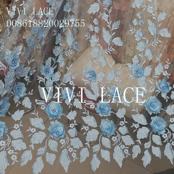 5yards yy1245 blue 3d pearls best quality newest tulle mesh lace fabric luxury for sawing dress fast shipping
5yards yy1245 blue 3d pearls best quality newest tulle mesh lace fabric luxury for sawing dress fast shipping