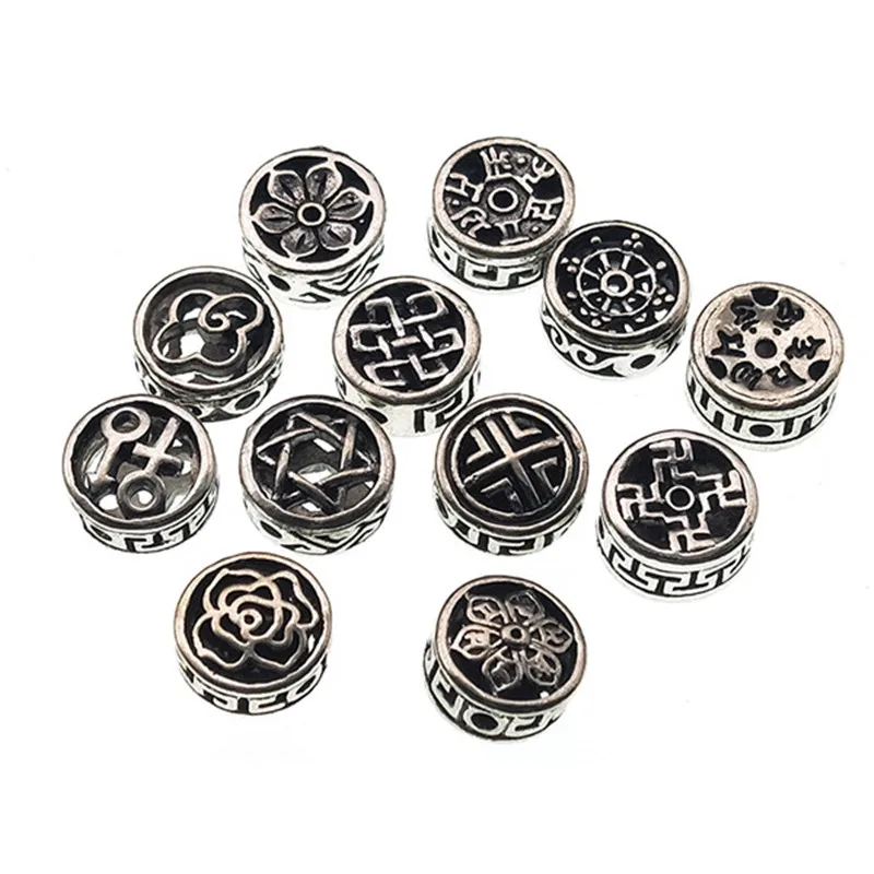 10pcs 12x6mm Antique Silver Flower Round Flat Beads DIY Charms Bracelet Spacer Metal Beads For European Craft Jewelry Making
10pcs 12x6mm Antique Silver Flower Round Flat Beads DIY Charms Bracelet Spacer Metal Beads For European Craft Jewelry Making