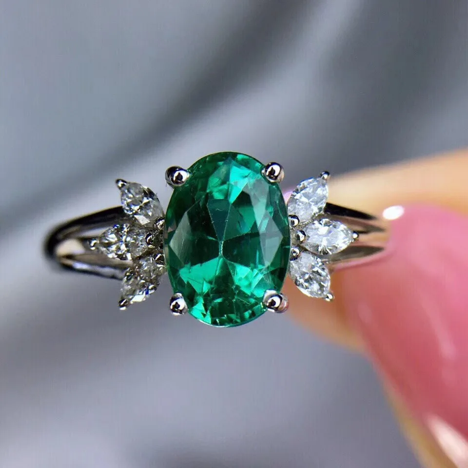 Fine jewelry Colombian AAA Lab Created Emerald Engagement Wedding Ring in Solid 14k White Gold Support for Custom Jewelry
Fine jewelry Colombian AAA Lab Created Emerald Engagement Wedding Ring in Solid 14k White Gold Support for Custom Jewelry