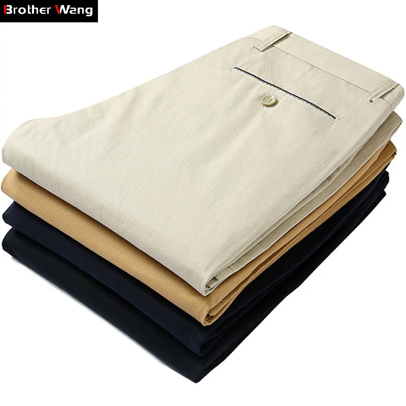 Brother Wang Men's Summer Pants 2018 New Men Slim Cotton Business Fashion Solid Color Trousers Large Size Brand Pants 29-40
Brother Wang Men's Summer Pants 2018 New Men Slim Cotton Business Fashion Solid Color Trousers Large Size Brand Pants 29-40