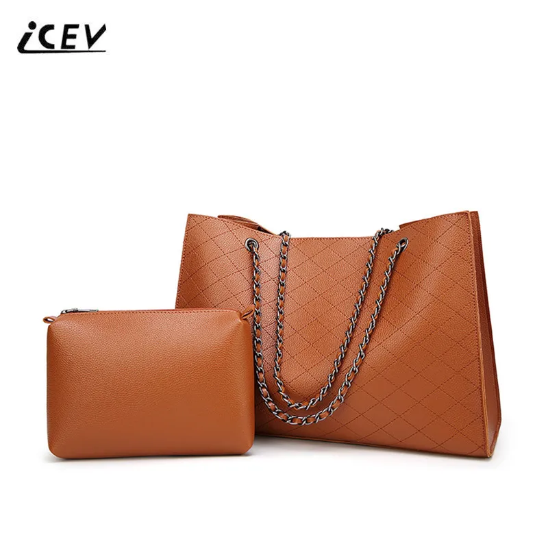 ICEV New European Fashion Quilted Women Messenger Bags Handbags Famous Brands Chains Women Leather Handbags Ladies Office Totes
ICEV New European Fashion Quilted Women Messenger Bags Handbags Famous Brands Chains Women Leather Handbags Ladies Office Totes