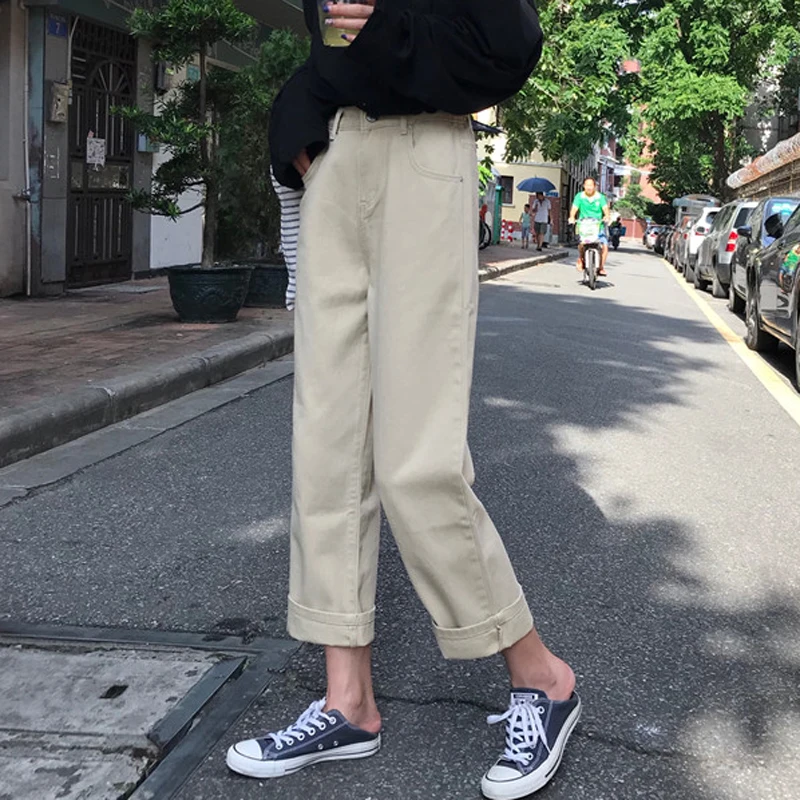 Jeans Women Trendy Elegant All-match High-quality Korean Style Daily Womens Female Lovely Simple New Pockets Ankle-Length Pants
Jeans Women Trendy Elegant All-match High-quality Korean Style Daily Womens Female Lovely Simple New Pockets Ankle-Length Pants