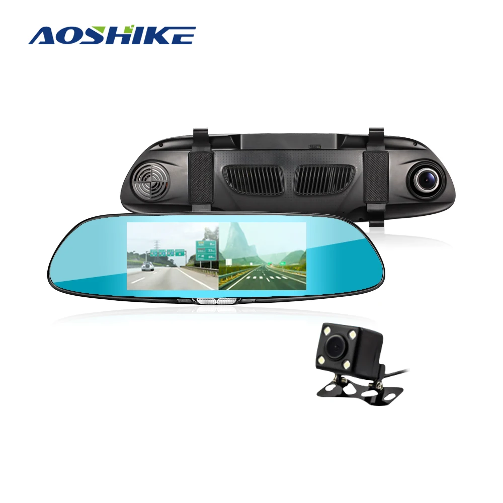 Aoshike 7 Inch Rearview Mirror Driving Recorder 1080P High Definition Night Vision Double Recording Reverse Driving Car DVR
Aoshike 7 Inch Rearview Mirror Driving Recorder 1080P High Definition Night Vision Double Recording Reverse Driving Car DVR