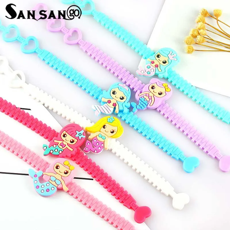 6Pcs Mixture Color Cartoon Mermaid Cuff Bangle Exquisite Jewelry Gift For Kid Sister Brother Adjustable Bracelet Men Women
6Pcs Mixture Color Cartoon Mermaid Cuff Bangle Exquisite Jewelry Gift For Kid Sister Brother Adjustable Bracelet Men Women