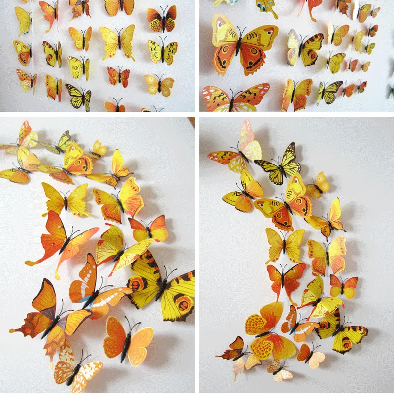 Free shipping 12pcs PVC 3d Butterfly wall decor cute Butterflies wall stickers art Decals home Decoration room wall art
Free shipping 12pcs PVC 3d Butterfly wall decor cute Butterflies wall stickers art Decals home Decoration room wall art