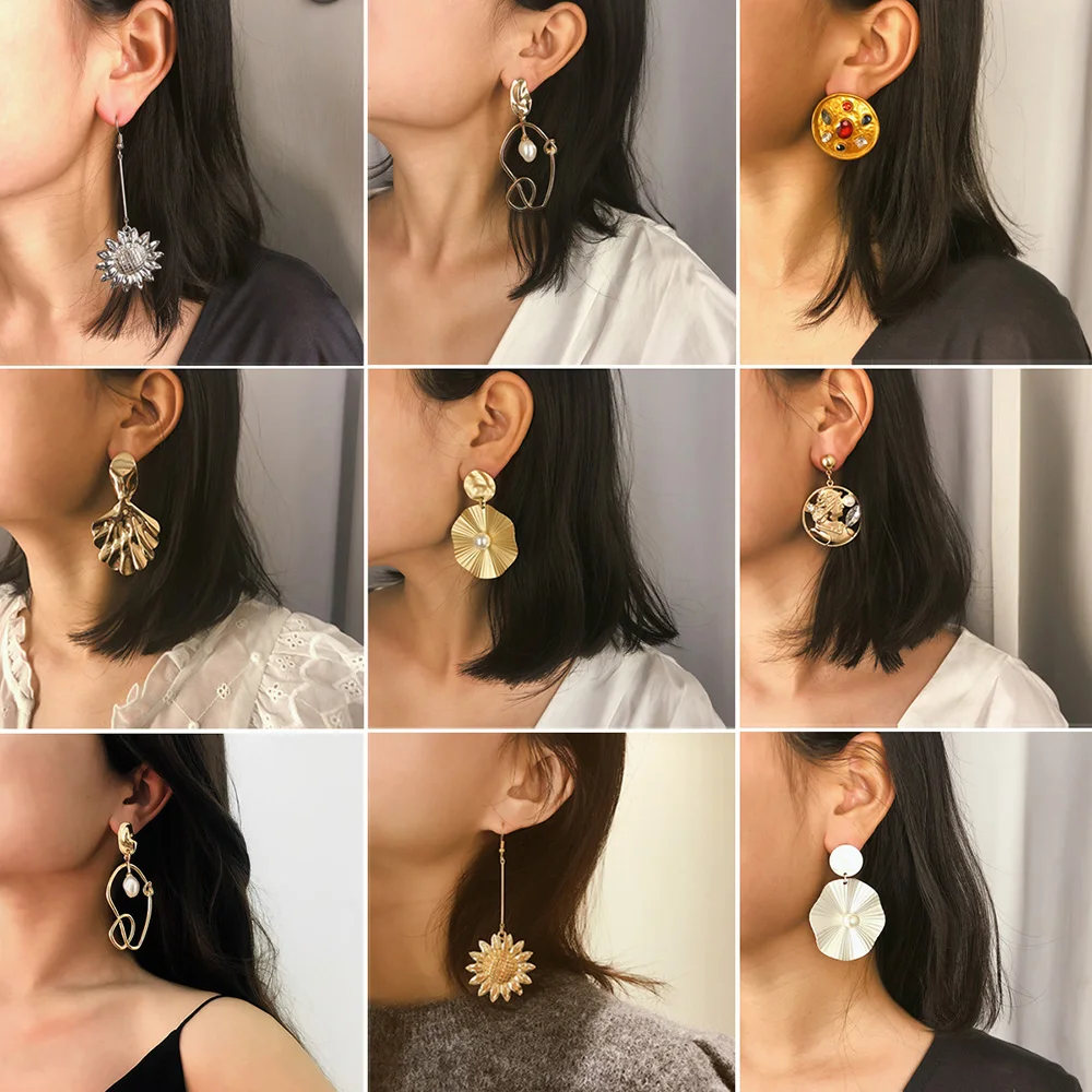 Bls-miracle Gold Geometric Dangle Earrings Brincos For Woman Alloy Irregular Drop Earrings Drop Dangle Earring Statement Fashion
Bls-miracle Gold Geometric Dangle Earrings Brincos For Woman Alloy Irregular Drop Earrings Drop Dangle Earring Statement Fashion