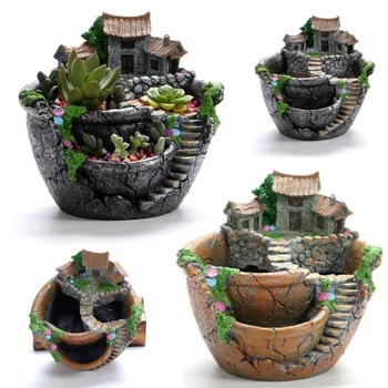 Creative Models Garden Succulent Flower Pot Micro Landscape Resin Pots Crafts Desktop Ornaments Garden Supplies Decoration
Creative Models Garden Succulent Flower Pot Micro Landscape Resin Pots Crafts Desktop Ornaments Garden Supplies Decoration