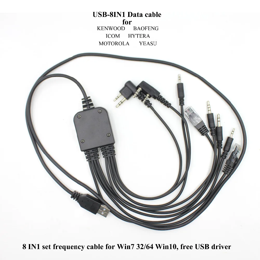 8 in 1 USB Programming Cable for Walkie-Talkie UV-5R BF-888S UV82 for portable Radio Accessories
8 in 1 USB Programming Cable for Walkie-Talkie UV-5R BF-888S UV82 for portable Radio Accessories