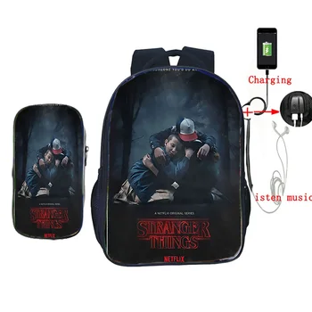 Stranger Things 3 USB Charge 3 2Pcs/set Nylon School Bags Backpacks for Teens Girls Boys Daily Laptop Mochila Casual Travel Bags
Stranger Things 3 USB Charge 3 2Pcs/set Nylon School Bags Backpacks for Teens Girls Boys Daily Laptop Mochila Casual Travel Bags
