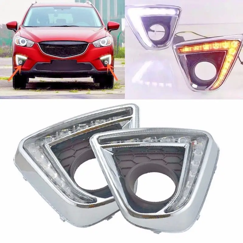 LED DRL For Mazda CX-5 2013 2014 2015 Daytime Running Light Fog lamp with Turn Signal
LED DRL For Mazda CX-5 2013 2014 2015 Daytime Running Light Fog lamp with Turn Signal