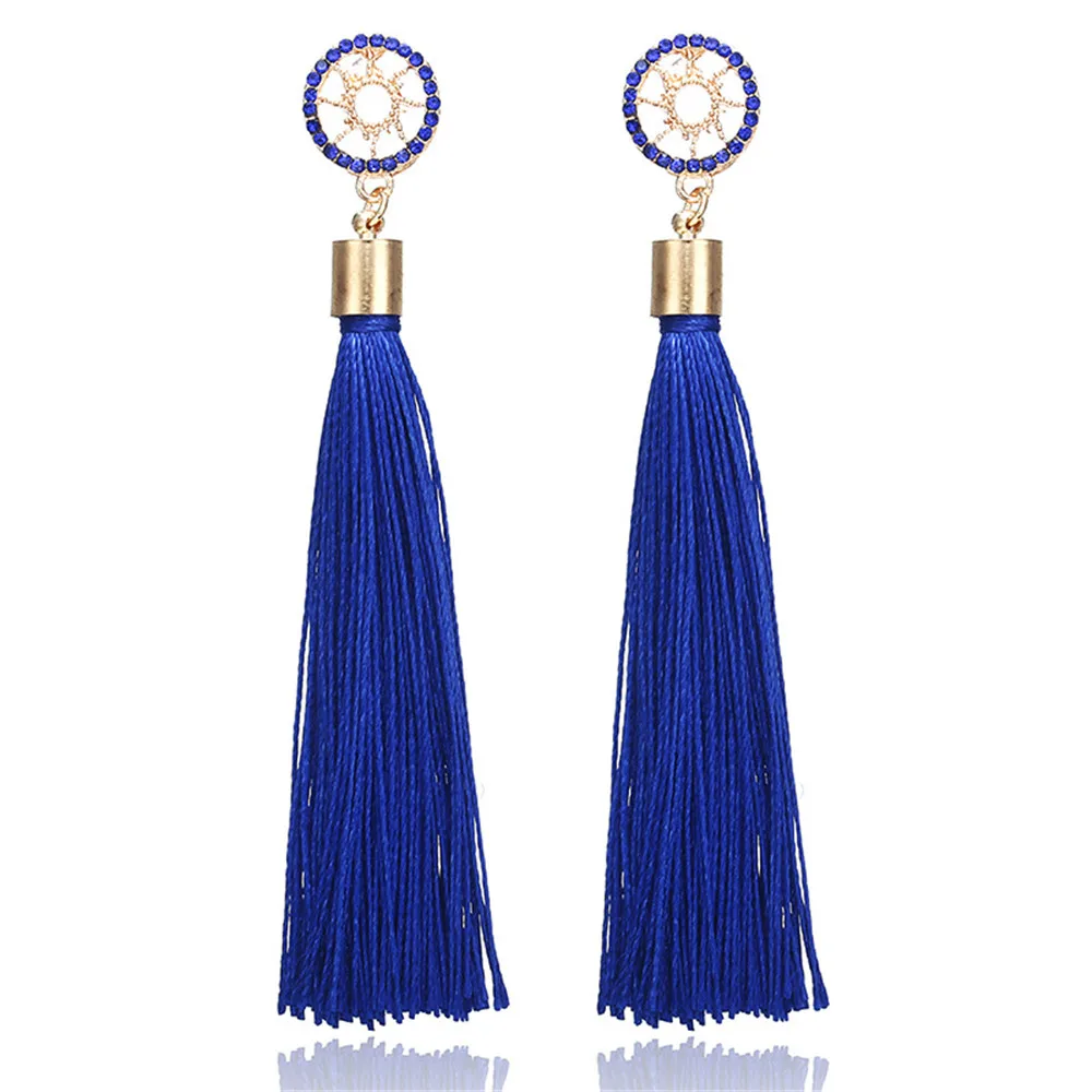 ECODAY Bohemian Earrings Fashion Long Tassel Earrings Boho Crystal Drop Earring Brincos Oorbellen Pendientes Mujer Jewelry
ECODAY Bohemian Earrings Fashion Long Tassel Earrings Boho Crystal Drop Earring Brincos Oorbellen Pendientes Mujer Jewelry