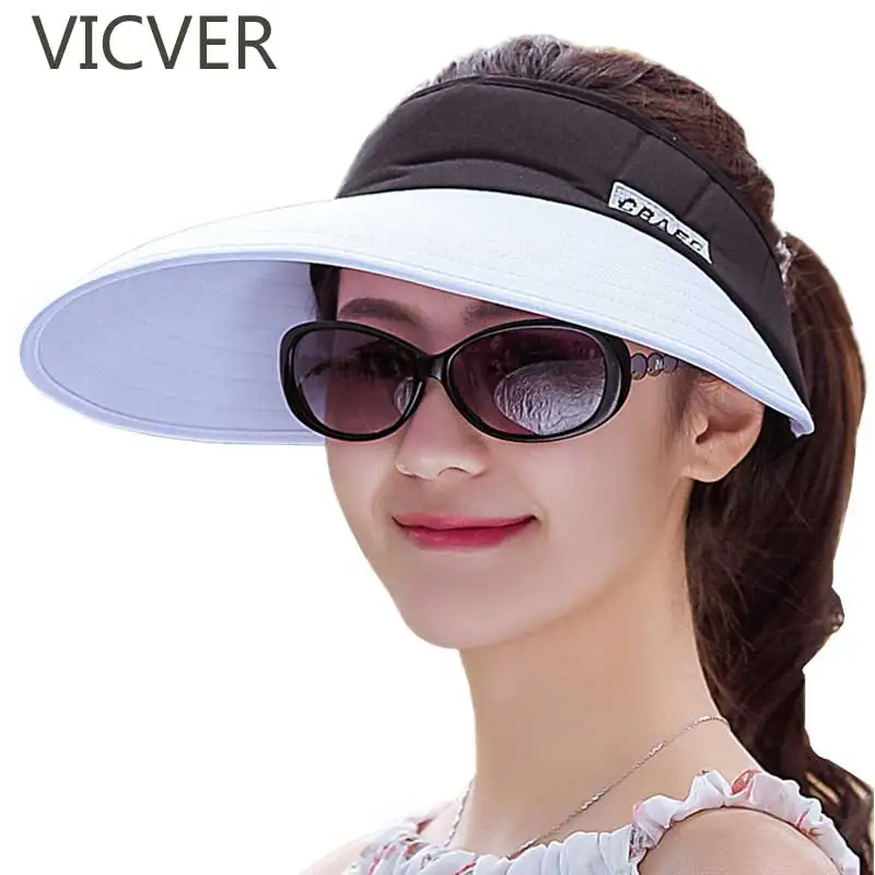 2019 Women Summer Sun Hat Letter Embroidery Sun Visor Cap With Big Heads Casual Beach Hats Outdoor UV Sunscreen Foldable Caps
2019 Women Summer Sun Hat Letter Embroidery Sun Visor Cap With Big Heads Casual Beach Hats Outdoor UV Sunscreen Foldable Caps