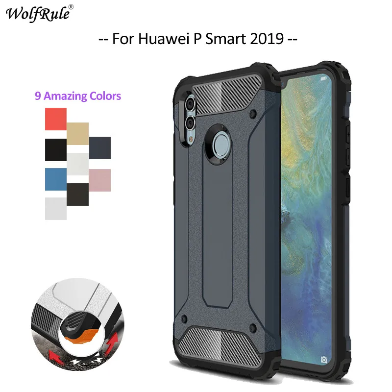 Чехол для Huawei P Smart 2019 чехол из ТПУ и поликарбоната защитный бампер задней панели