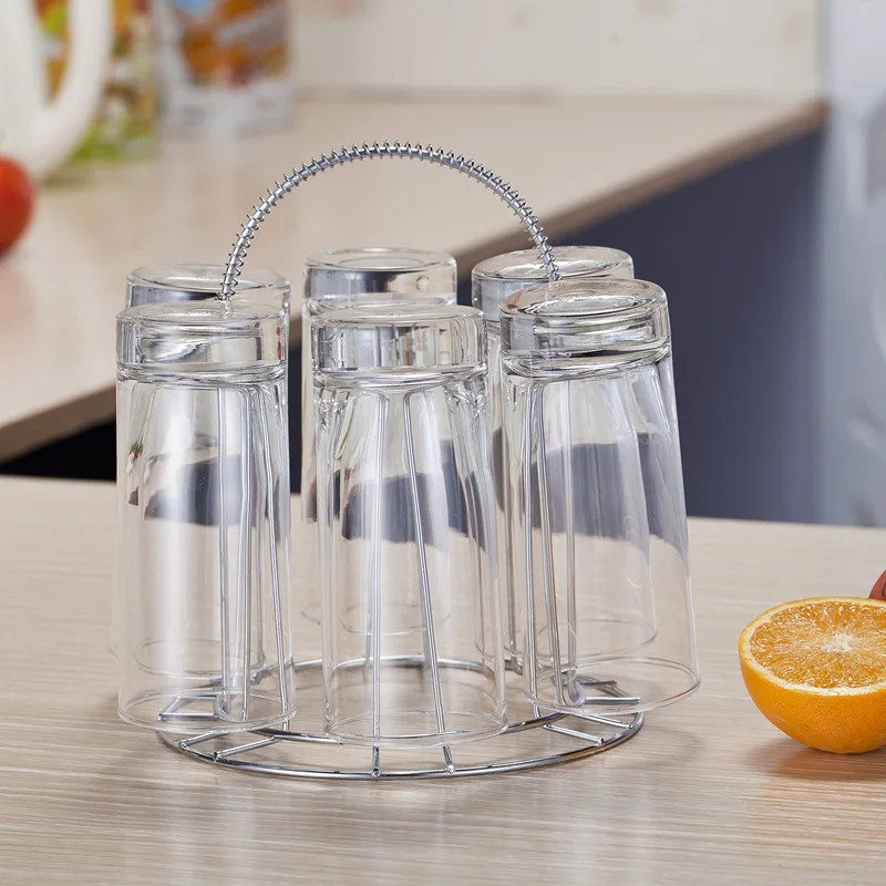 Stainless Steel 6 Cups Mug Glass Stand Holder Drying Shelf Home Kitchen Hanging Drainer Storage Rack Home Storage Accessories
Stainless Steel 6 Cups Mug Glass Stand Holder Drying Shelf Home Kitchen Hanging Drainer Storage Rack Home Storage Accessories