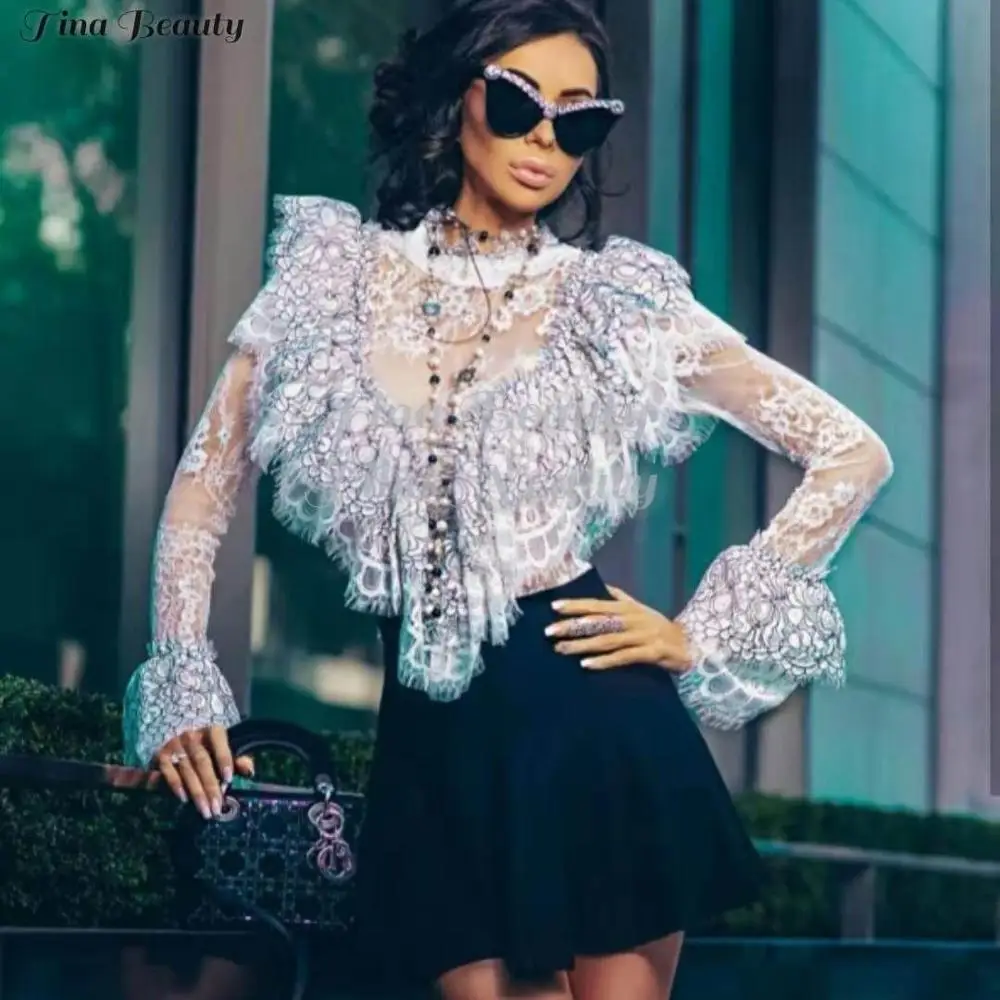 TINA BEAUTY 2019 SUMMER BLACK WHITE SPANDEX LACE RAFFLE FLARE LONG SLEEVE Sheer CLASSIC SHEER TOP BLACK SET VINTAGE
TINA BEAUTY 2019 SUMMER BLACK WHITE SPANDEX LACE RAFFLE FLARE LONG SLEEVE Sheer CLASSIC SHEER TOP BLACK SET VINTAGE