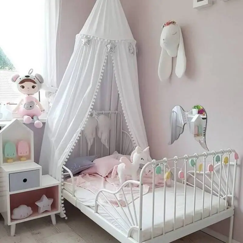 Hanging Kids Baby Bedding Crib Nettin Bed Cotton Hairball Mosquito Net Bedcover Curtain For Baby Kids Crib Netting
Hanging Kids Baby Bedding Crib Nettin Bed Cotton Hairball Mosquito Net Bedcover Curtain For Baby Kids Crib Netting