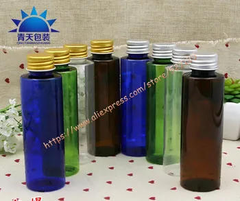 100ml clear/blue/green/brown PET bottle with silver/gold aluminum lid,essential oil/liquid/moisturizer/facial water container
100ml clear/blue/green/brown PET bottle with silver/gold aluminum lid,essential oil/liquid/moisturizer/facial water container