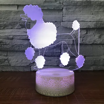 Creative Cartoon Poodles 3d Night Lights New Fantastic Atmosphere Led Visual Lights 7 color change 3D Lamp
Creative Cartoon Poodles 3d Night Lights New Fantastic Atmosphere Led Visual Lights 7 color change 3D Lamp