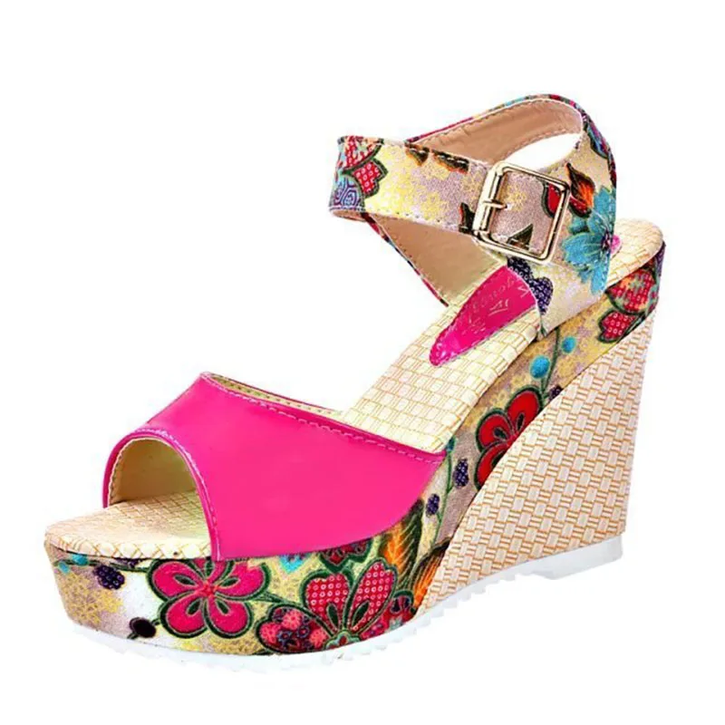 2019 Spring Summer New Floral High Heel Women Sandals Wedge With Thick Platform Shoes Waterproof Platform Women Slippers Open to
2019 Spring Summer New Floral High Heel Women Sandals Wedge With Thick Platform Shoes Waterproof Platform Women Slippers Open to