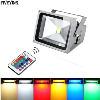 Outdoor LED Flood lights 10W 20W 30W 50W RGB remote control spotlights Waterproof IP65 Landscape LED Garden Lamp Warm White
Outdoor LED Flood lights 10W 20W 30W 50W RGB remote control spotlights Waterproof IP65 Landscape LED Garden Lamp Warm White