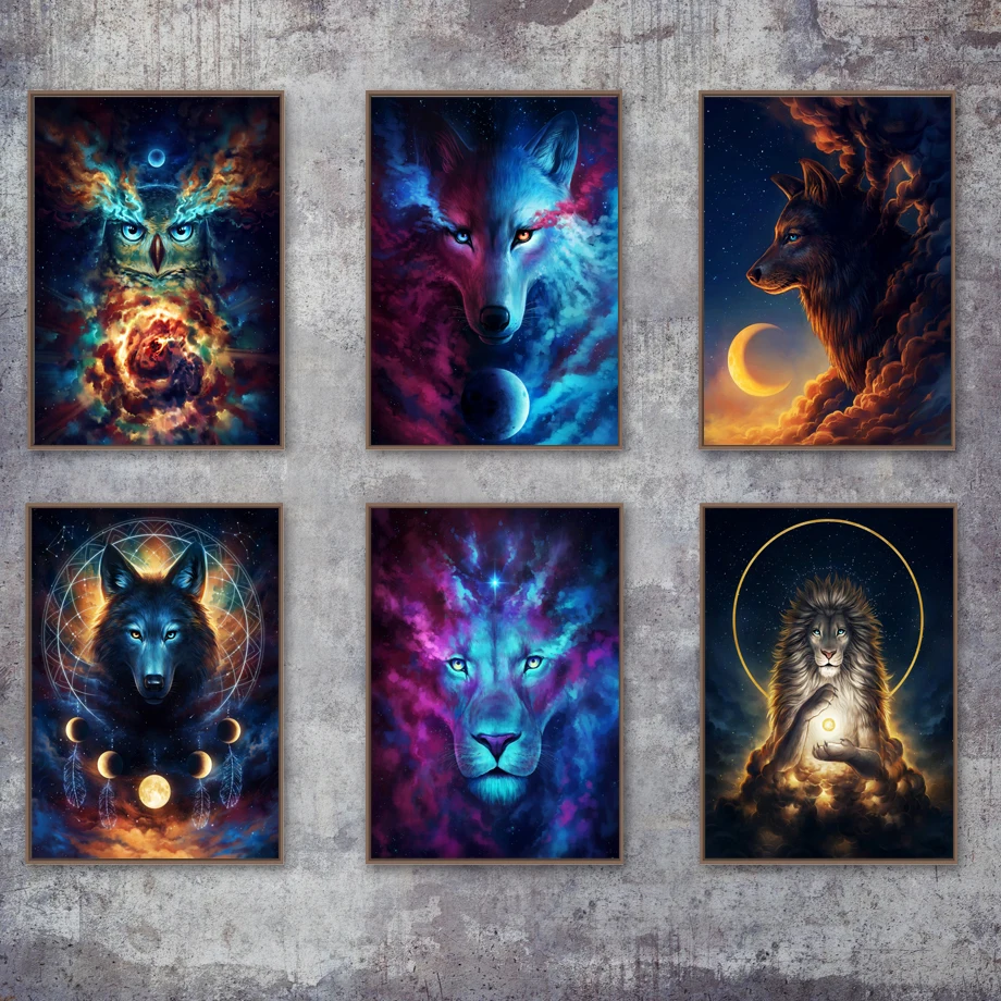 Full Square Drill Cross Stitch 5D Home Decor Diamond Surreal Fantasy Wolf Moon Deer Picture Embroidery Painting Handmade Wall
Full Square Drill Cross Stitch 5D Home Decor Diamond Surreal Fantasy Wolf Moon Deer Picture Embroidery Painting Handmade Wall