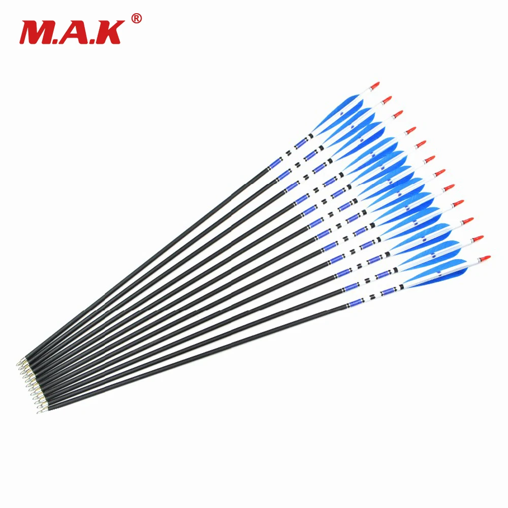 24 pcs Mixed Carbon Arrows Length 30 Inches Spine 500 Real Turkey Feather for Compound Recurve Bow Archery Hunting
24 pcs Mixed Carbon Arrows Length 30 Inches Spine 500 Real Turkey Feather for Compound Recurve Bow Archery Hunting