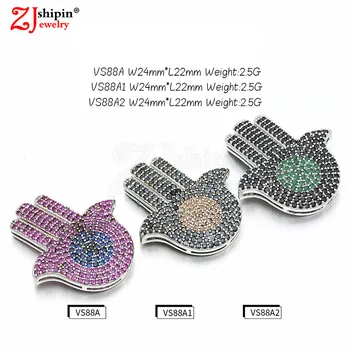 Luxury palm micro-inlaid zircon CZ jewelry accessories for bracelets necklaces beaded men and women DIY jewelry production
Luxury palm micro-inlaid zircon CZ jewelry accessories for bracelets necklaces beaded men and women DIY jewelry production