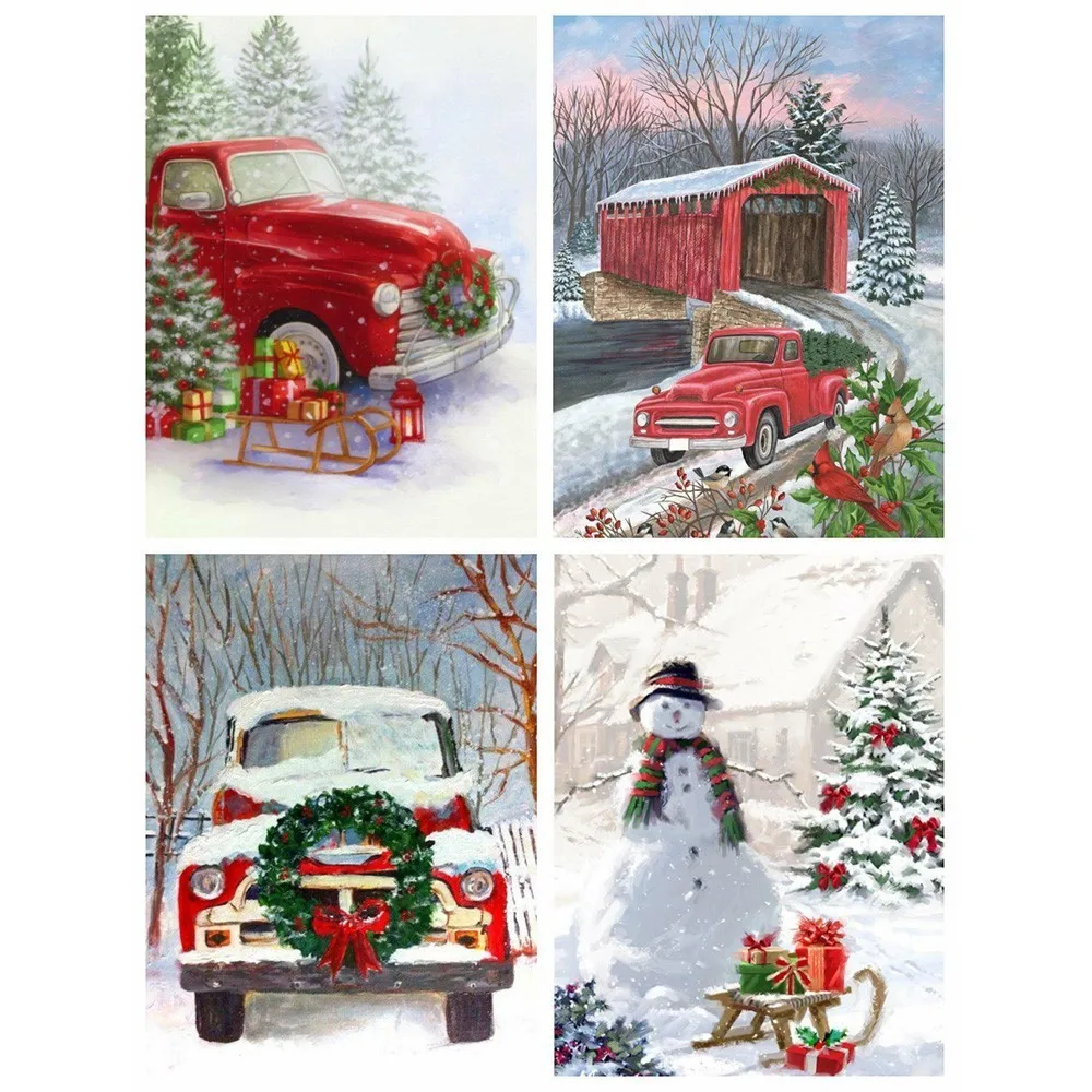 HUACAN 5D Diamond Mosaic Car DIY Diamond Embroidery Snowman Full Square Diamond Painting Christmas Picture Of Rhinestone
HUACAN 5D Diamond Mosaic Car DIY Diamond Embroidery Snowman Full Square Diamond Painting Christmas Picture Of Rhinestone