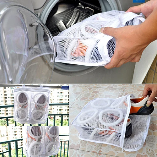 Portable Shoes Mesh Laundry Bag Dry Shoe Organizer Clothes home Slippers Laundry Washing Bags 28cm x 24.5cm x 8cm
Portable Shoes Mesh Laundry Bag Dry Shoe Organizer Clothes home Slippers Laundry Washing Bags 28cm x 24.5cm x 8cm