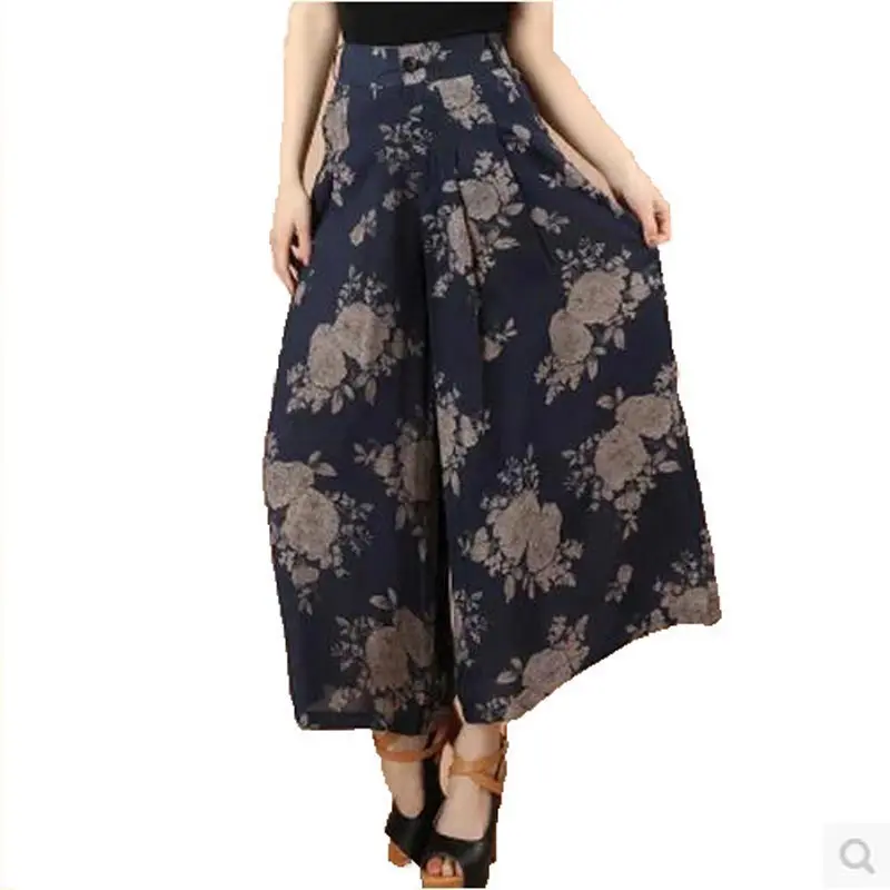 new 2016 femal loose pants fashion Women's Wide Leg Pants plus size 4 XLFlower print Pants AE1320
new 2016 femal loose pants fashion Women's Wide Leg Pants plus size 4 XLFlower print Pants AE1320