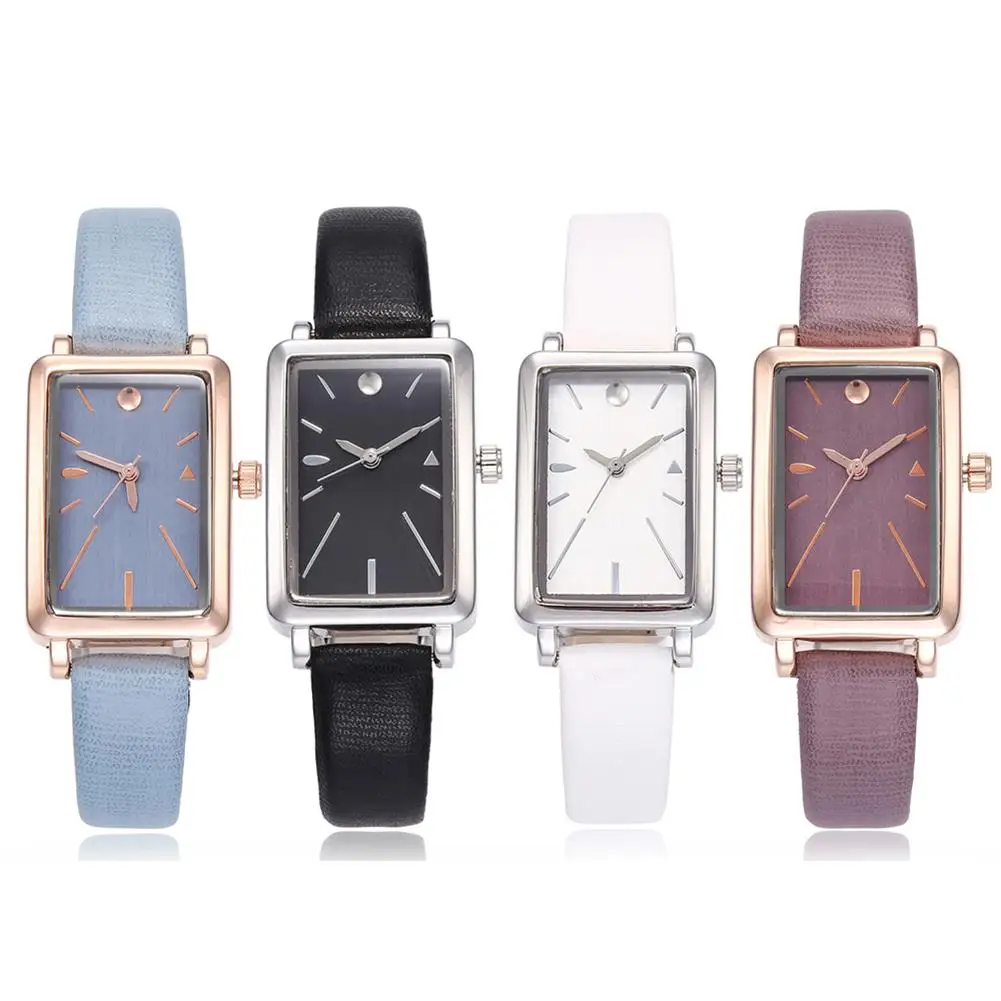 Women Rectangle Dial relogio feminino Faux Leather Band Fashion No Numbers Quartz Wrist Watch vestidos mujer reloj mujer
Women Rectangle Dial relogio feminino Faux Leather Band Fashion No Numbers Quartz Wrist Watch vestidos mujer reloj mujer