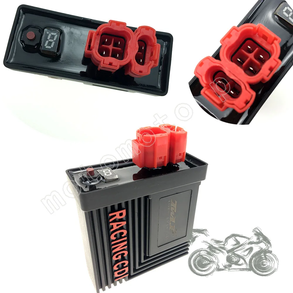 Performance 6 pin digital adjustable AC Racing CDI Box Ignition Coil For GY6 125 150cc 139QMB 152QMI 157QMJ CG Scooter Moped ATV
Performance 6 pin digital adjustable AC Racing CDI Box Ignition Coil For GY6 125 150cc 139QMB 152QMI 157QMJ CG Scooter Moped ATV
