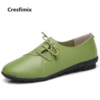 Cresfimix zapatos de mujer women fashion comfortable lace up real leather flat shoes lady comfy genuine leather shoes c2146
Cresfimix zapatos de mujer women fashion comfortable lace up real leather flat shoes lady comfy genuine leather shoes c2146