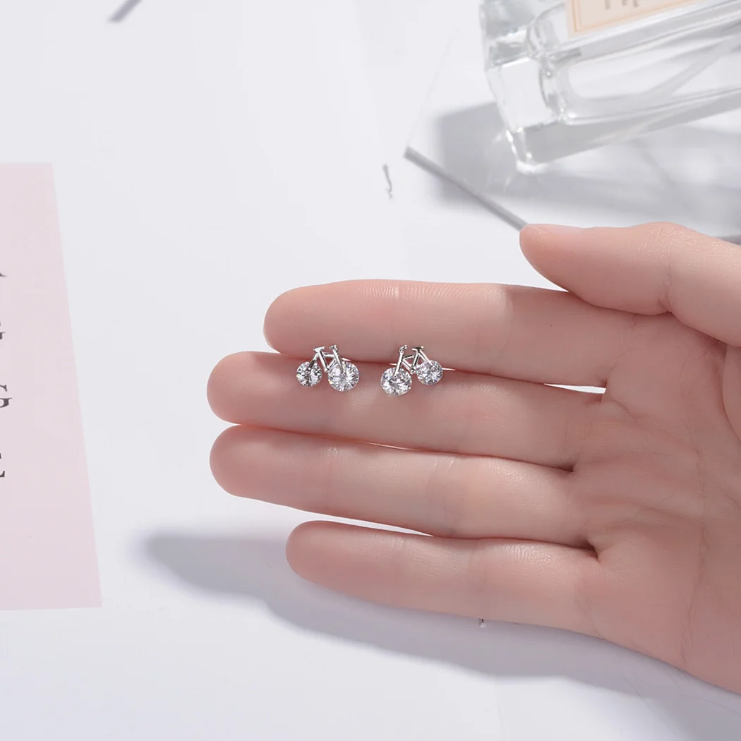 Todorova New Cute Tiny Bicycle Earrings Lovely CZ Zircon Crystal Bike Design Stud Earrings for Women Jewelry
Todorova New Cute Tiny Bicycle Earrings Lovely CZ Zircon Crystal Bike Design Stud Earrings for Women Jewelry