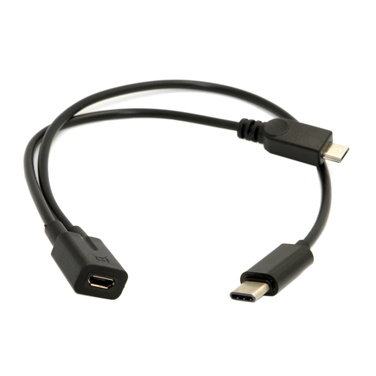 CYDZ Micro USB Female to USB-C Type C USB 3.1 & Micro USB Male Splitter Extension Charge Cable
CYDZ Micro USB Female to USB-C Type C USB 3.1 & Micro USB Male Splitter Extension Charge Cable