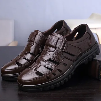 Men's Clogs Summer Fashion Hollow Hook Loop Mens Sandals Genuine Leather Comfortable Dress Shoes Male Zuecos Hombre
Men's Clogs Summer Fashion Hollow Hook Loop Mens Sandals Genuine Leather Comfortable Dress Shoes Male Zuecos Hombre