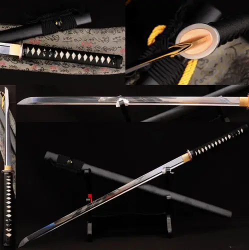 100%HANDMADE 1060 CARBON STEEL JAPANESE SAMURAI NINJA SWORD FULL TANG BLADE Black saya
100%HANDMADE 1060 CARBON STEEL JAPANESE SAMURAI NINJA SWORD FULL TANG BLADE Black saya