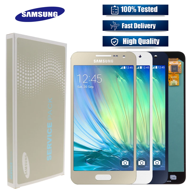 NEW ORIGINAL 4.5''A3 Display Screen For SAMSUNG Galaxy A3 2015 LCD A300 A300H A300F A300FU Touch Screen Digitizer Replacement
NEW ORIGINAL 4.5''A3 Display Screen For SAMSUNG Galaxy A3 2015 LCD A300 A300H A300F A300FU Touch Screen Digitizer Replacement