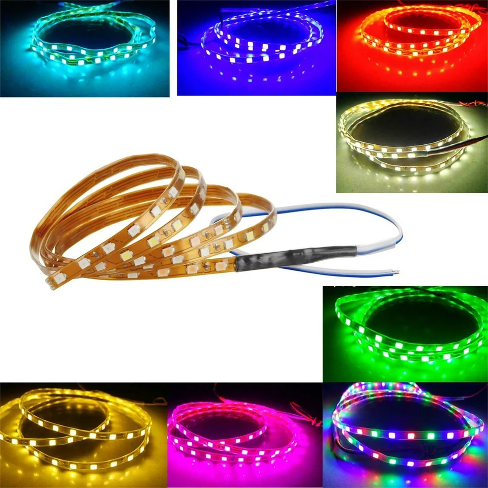 90cm Car Flexible LED Strip Light High Power 12V 90SMD Waterproof LED Daytime Running Light Decorative Car DRL
90cm Car Flexible LED Strip Light High Power 12V 90SMD Waterproof LED Daytime Running Light Decorative Car DRL