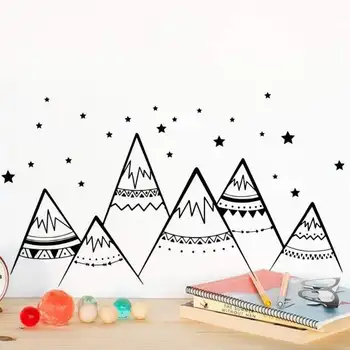 Nordic Mountains Wall Stickers DIY Stars Removable Vinyl Nursery Children Bedroom Decoration
Nordic Mountains Wall Stickers DIY Stars Removable Vinyl Nursery Children Bedroom Decoration