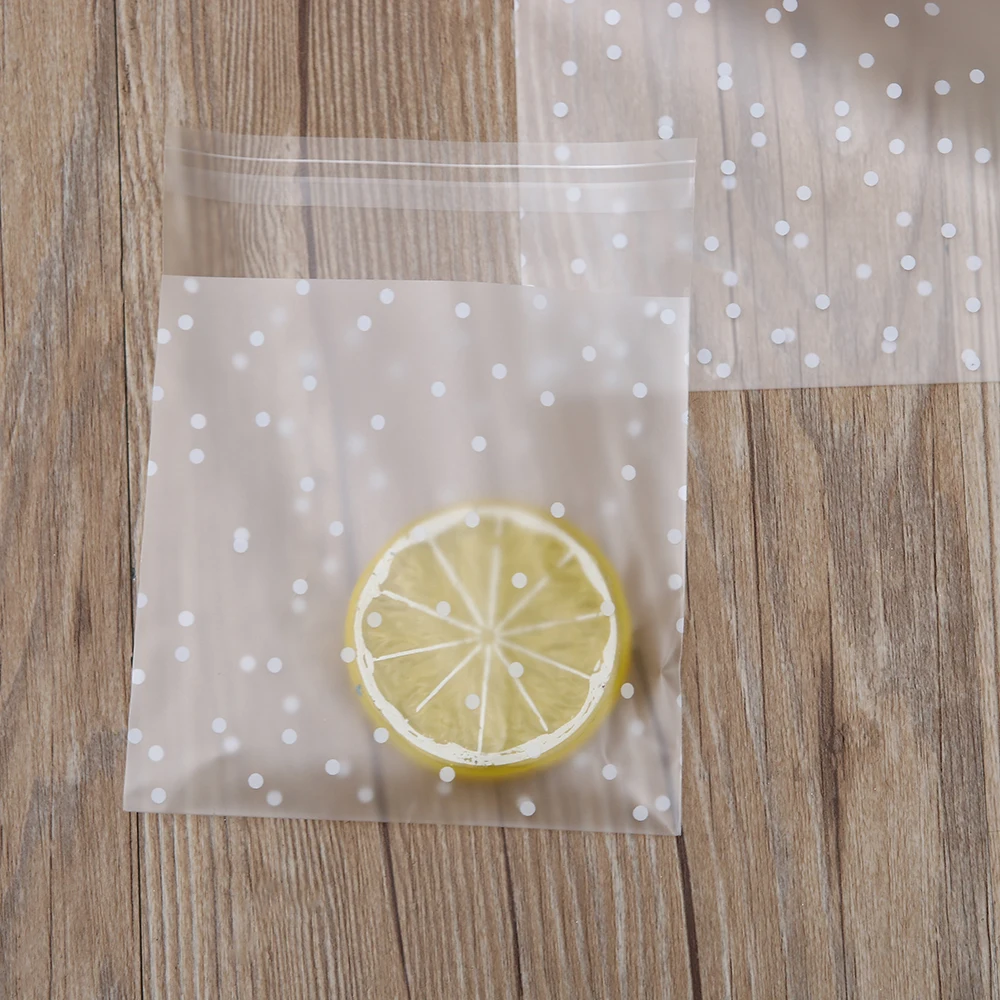 100pcs White Dots Transparent Frosted OPP Plastic Bag Cookie Candy Packaging Biscuit bag Wedding Candy Birthday Party Gift bag
100pcs White Dots Transparent Frosted OPP Plastic Bag Cookie Candy Packaging Biscuit bag Wedding Candy Birthday Party Gift bag
