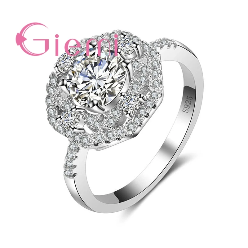 GIEMI Large Round Shiny Crystal Stone Ring for Women's Wedding Ceremony Party Shopping Jewelry Sterling 925 Silver and CZ
GIEMI Large Round Shiny Crystal Stone Ring for Women's Wedding Ceremony Party Shopping Jewelry Sterling 925 Silver and CZ