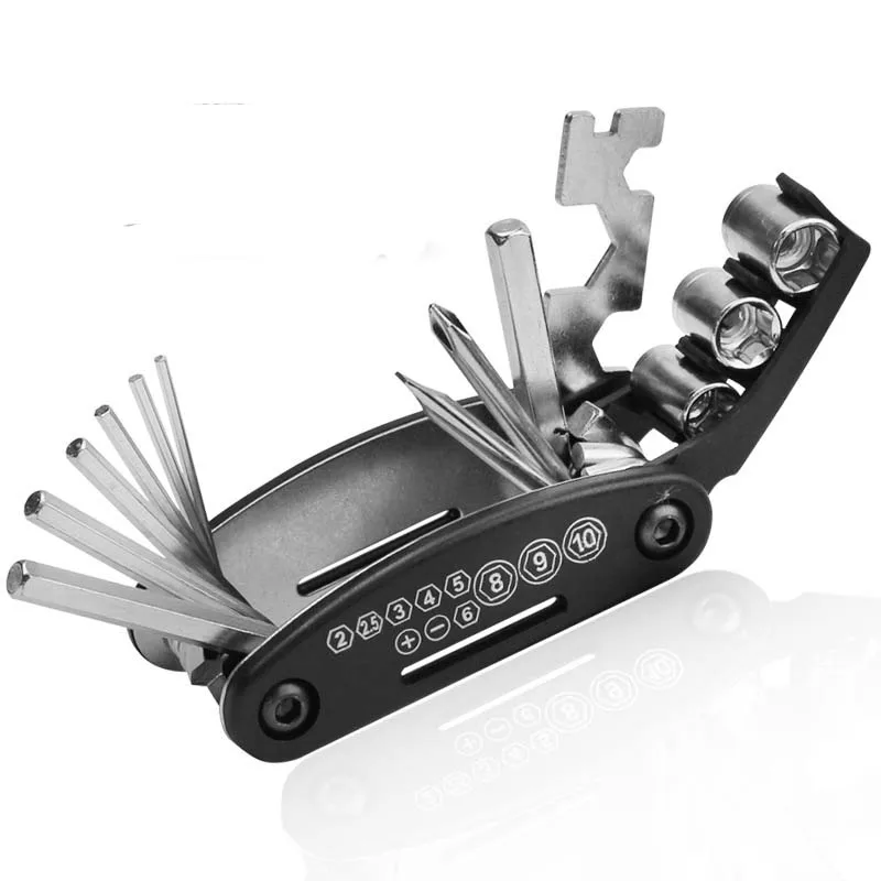 Multifunctional Bike Tools Set Road MTB Mountain Bike 16 in 1 Multi Tool Kit Bicycle Tire Repair Kits Tool Cycling Multitool New
Multifunctional Bike Tools Set Road MTB Mountain Bike 16 in 1 Multi Tool Kit Bicycle Tire Repair Kits Tool Cycling Multitool New