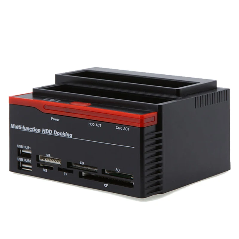 SATA HDD Docking Station 2.5/3.5" SATA IDE HDD Docking Station Clone USB 2.0 HUB support MS/M2/XD/CF/SD/TF card reader 480 Mbps
SATA HDD Docking Station 2.5/3.5" SATA IDE HDD Docking Station Clone USB 2.0 HUB support MS/M2/XD/CF/SD/TF card reader 480 Mbps