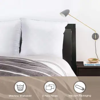 60X60 Hotel Quality Bed Pillows Sleeping Pillows Deep Sleep Pillow For Back Stomach Sleepers Hypoallergenic Dust-Mite Resistant
60X60 Hotel Quality Bed Pillows Sleeping Pillows Deep Sleep Pillow For Back Stomach Sleepers Hypoallergenic Dust-Mite Resistant