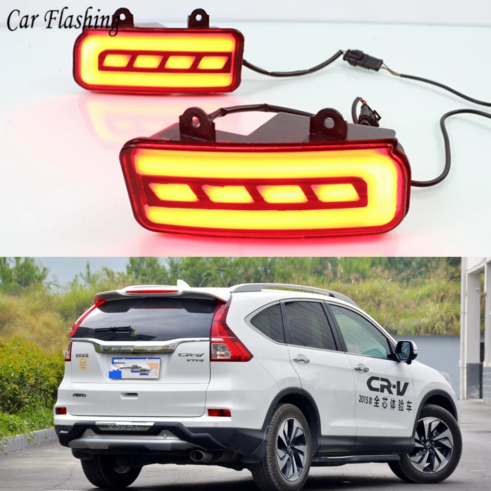 Car Flashing 2 pcs for Honda CR-V CRV 2015 - 2016 LED Rear Bumper tail light fog lamp Brake Lights daytime running Reflector
Car Flashing 2 pcs for Honda CR-V CRV 2015 - 2016 LED Rear Bumper tail light fog lamp Brake Lights daytime running Reflector